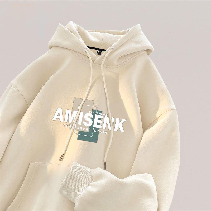 2024 New Spring and Autumn Men's Sweatshirt Hooded Clothes Heavy Pure Autumn Men's Teenager Fashion Brand Boys Jacket
