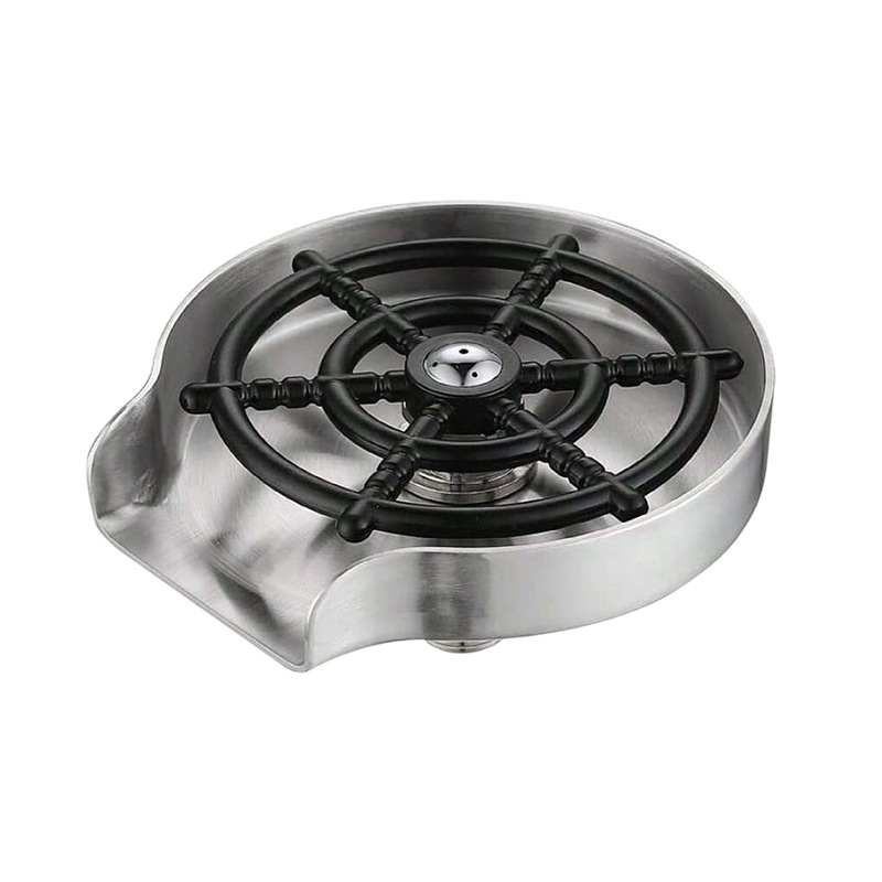 Fabricante suministro lavavajillas lavavajillas de alta presión almohadilla giratoria automática alta 304 acero inoxidable 9 agujeros lavavajillas de bar