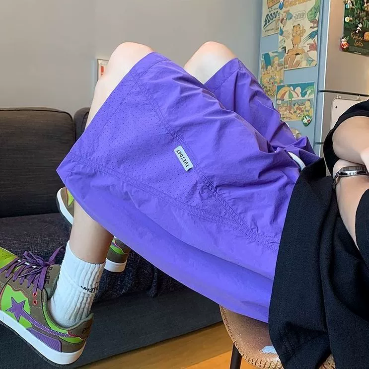 Американские сетчатые быстросохнущие шорты, мужские летние тонкие мужские пляжные брюки, свободные повседневные баскетбольные спортивные брюки