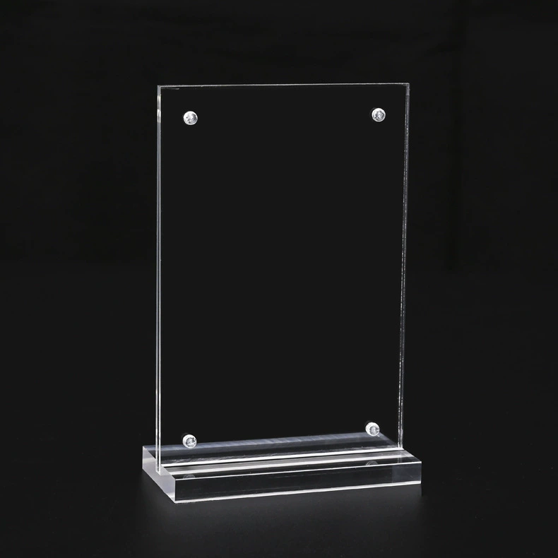 T-образная акриловая настольная карта A4 Настольный знак Стенд рекламный стол Знак Винный Конференц-стол Магнитный двусторонний дисплей настольная карта