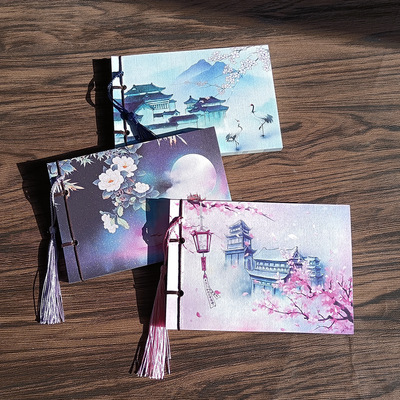 Years Original Retro Chinese style Antiquity A6 The wire-bound blank Urine Seal tassels