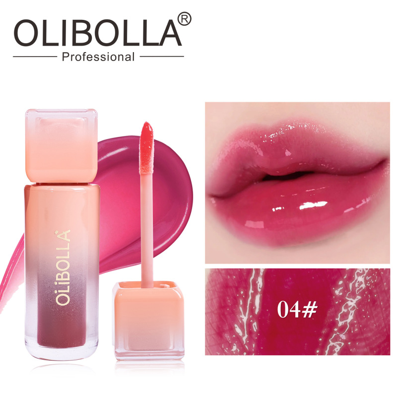 OLIBOLLA6色水光镜面唇釉唇蜜持久保湿不沾杯不掉色现货持久锁色|undefined