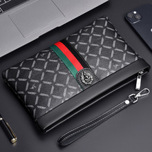 高级感品牌男士手拿包商务信封包男款时尚手包潮流男手抓包大容量