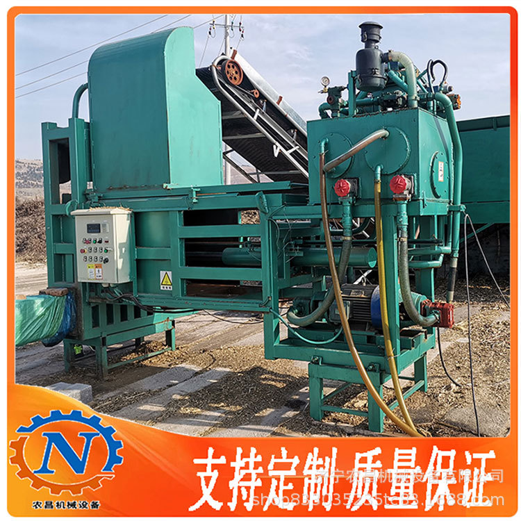 全自动秸秆压块机 套袋青贮打包机 生产青贮饲料储存发酵设备