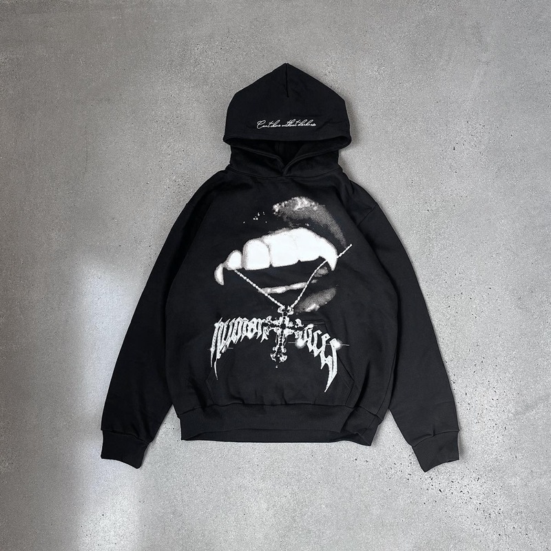 アメリカンハイストリートレトロ「ATONEMENT」HOODIE「ATONEMENT」プリントパーカー、男女兼用|undefined