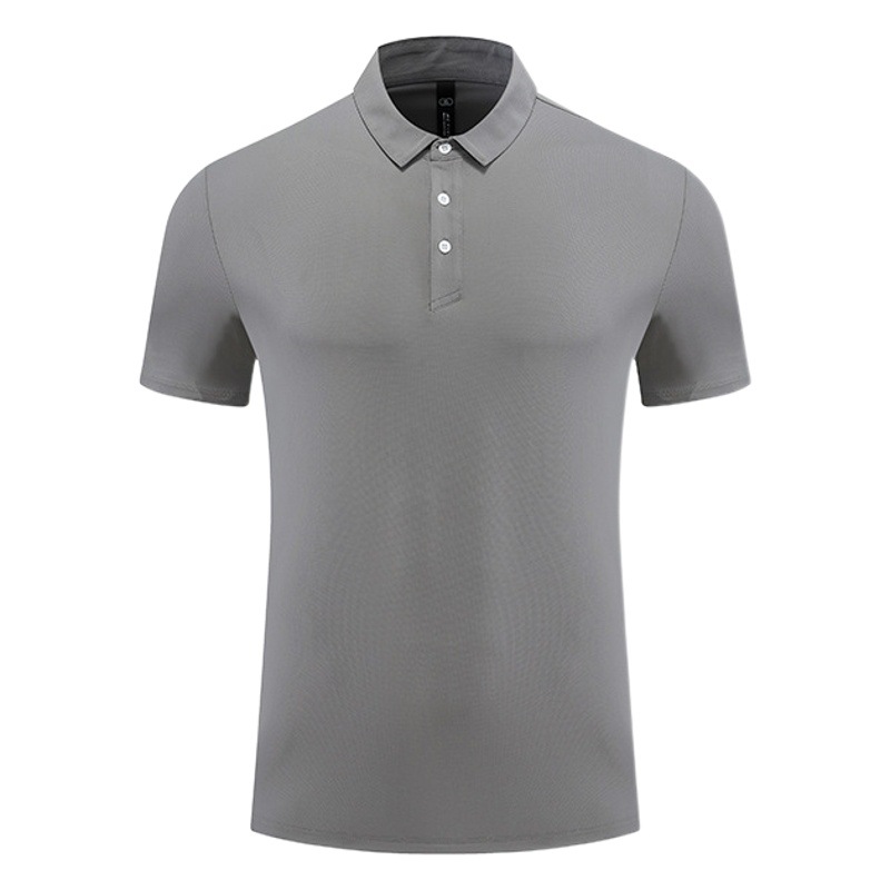 Polo de secado rápido transpirable sensible al hielo camisa de verano de los hombres de negocios de manga corta casual solapa superior de moda deportes ropa de fitness