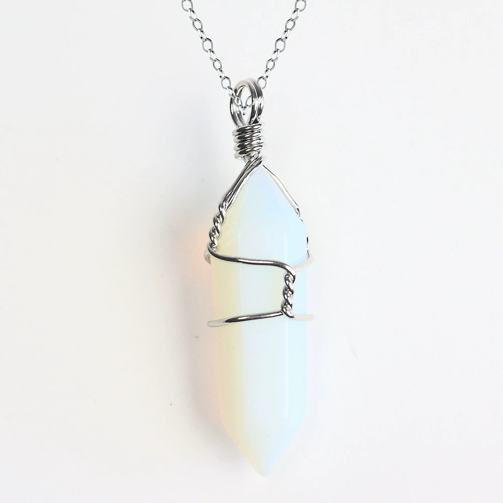 (Cross-border trading), copper hexagonal accessory, crystal pendant, necklace, ebay