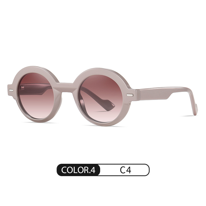 Gafas de sol de hoja redonda transfronterizas S26109 Gafas de espejo de trabajo a prueba de luz azul Gafas de sol de protección UV para exteriores