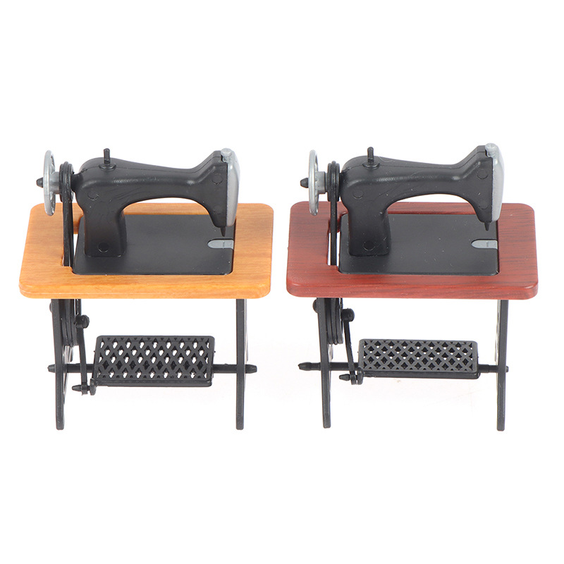 1:24 casa de muñecas ob11 mini modelo escena GSC alimentos y juegos adornos en miniatura máquina coser retro compacto