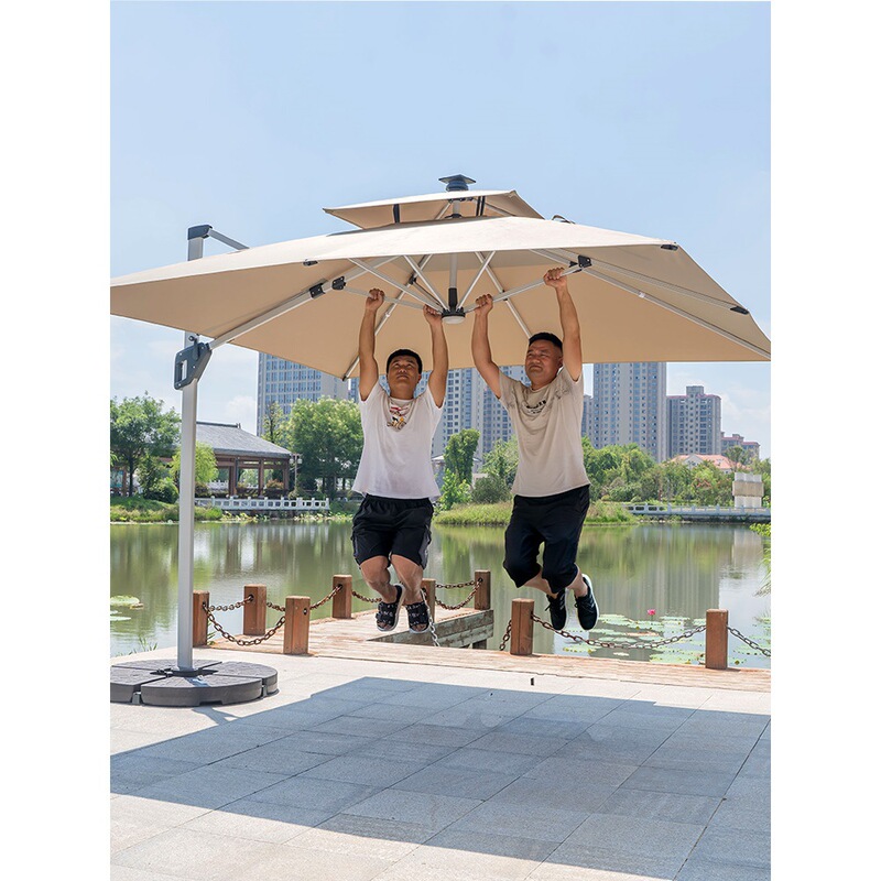 Outdoor Parasol Courtyard Umbrella Villa Garden Balcony Awning Outdoor Open-Air Stall Large Outdoor Roman Umbrella