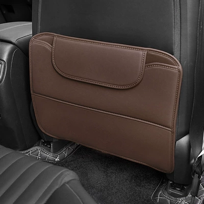 Chair back anti-kick pad Car Rear Protection Pad Anti-Wear - coffee-color