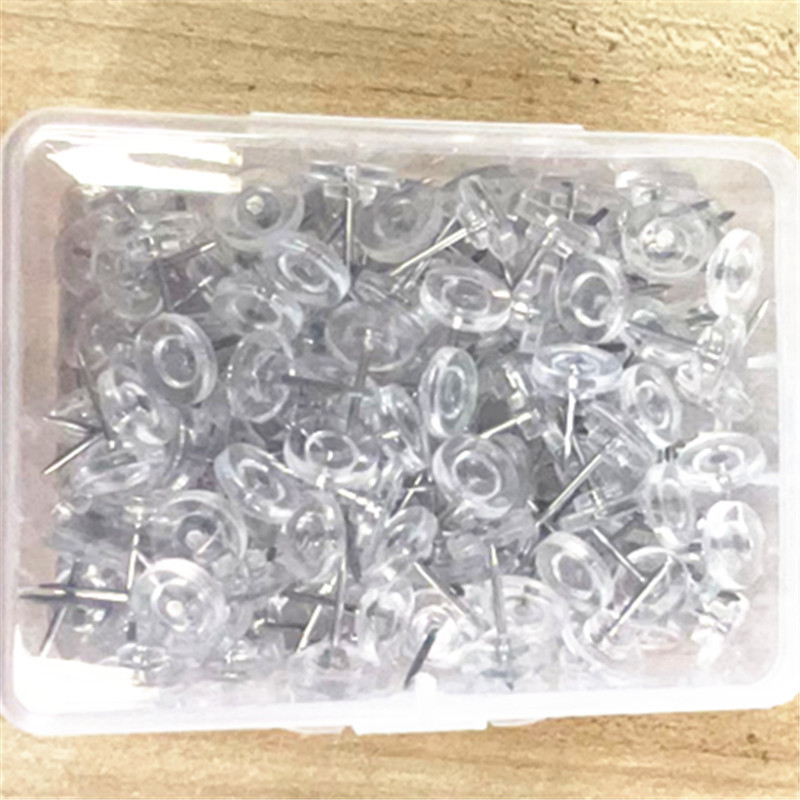 Precio de fábrica al por mayor colorido diamante aguja acrílico posicionamiento aguja bufanda de seda pin alta imitación de cristal sofá aguja fija