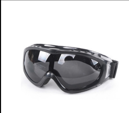 高清登山护目镜 滑雪镜 CS防风眼镜 摩托车防风镜 电焊黑色片眼罩