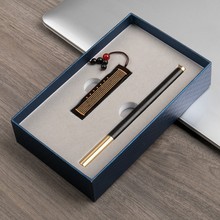 古风u盘檀木签字笔套装企业年会伴手礼檀木宝珠笔厂家批发 刻logo