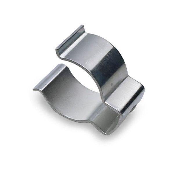 弹性管卡弹簧片铁管固定夹钢管卡锰钢U型卡扣开口管