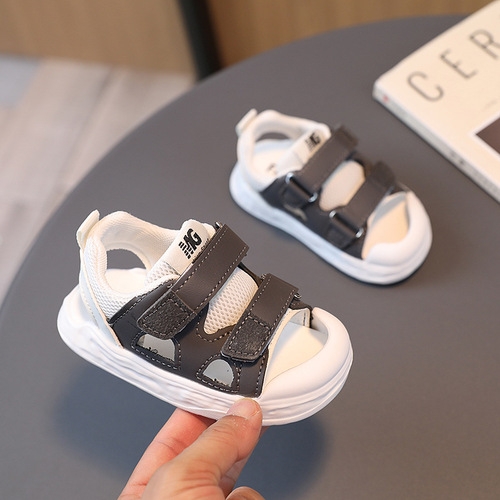 Children's shoes summer new style infant shoes boys' toe anti-kick sandals girls beach shoes dropshipping