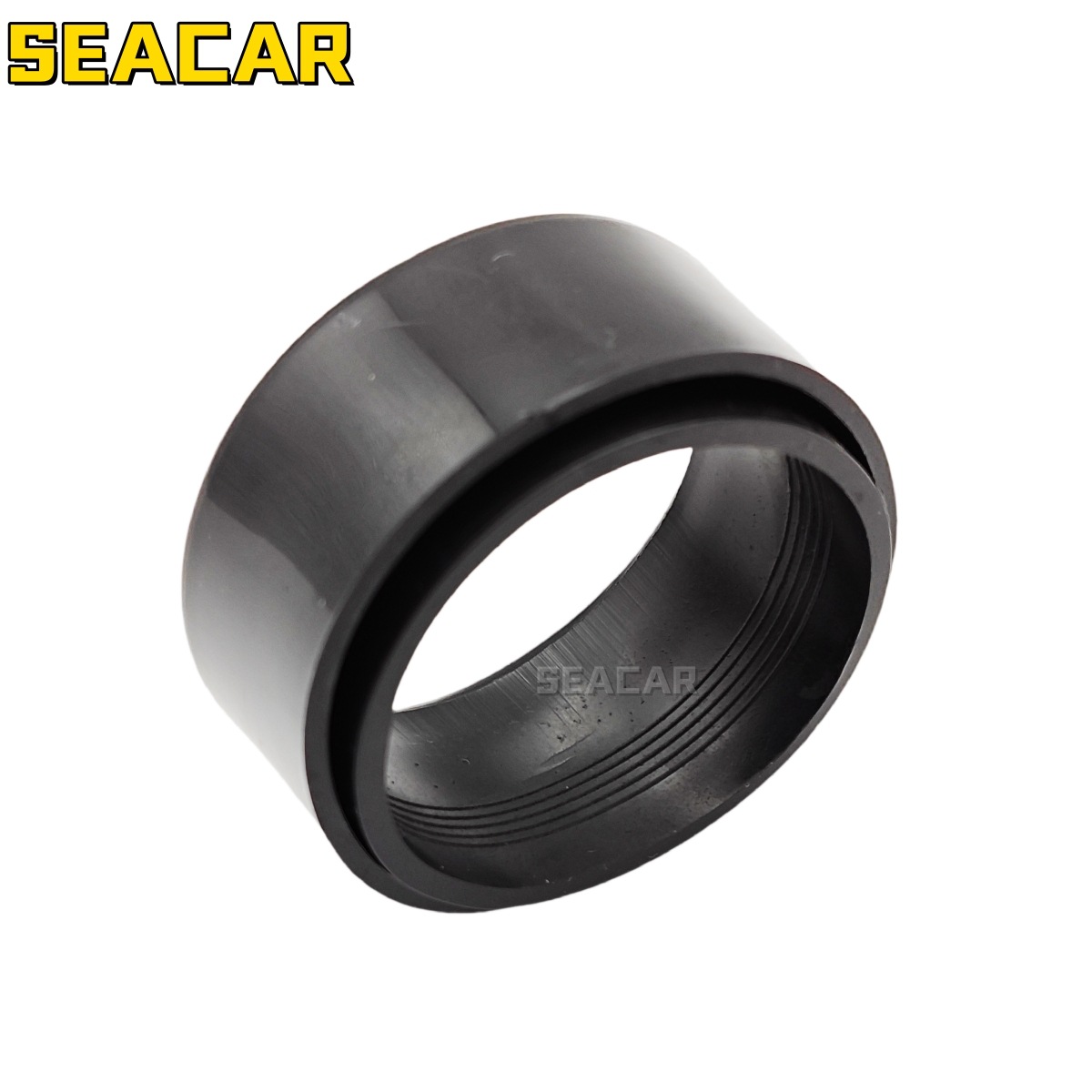 2寸黑色鱼竿座支架炮台管端护套保护衬套游艇船用五金配件