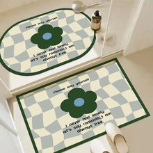 硅藻泥地垫浴室吸水垫小清新卫生间速干防滑耐脏厕所门口垫脚垫子