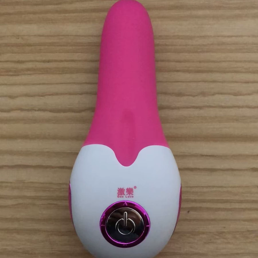 Аккумулятор с электрическим преобразованием частоты встряхивает длинный язык флиртует с женской посудой для взрослых секс-игрушки вибрационная палка