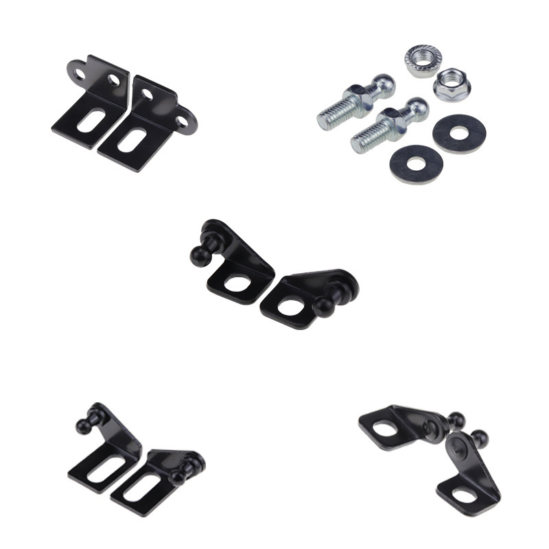 Modified Car Front Engine Hood Hydraulic Support Rod Accessories, Connector, Screw, Gasket, Base Bracket, Clamp Modified Car Front Engine Hood Hydraulic Support Rod Accessories, Connector, Screw, Gasket, Base Bracket, Clamp