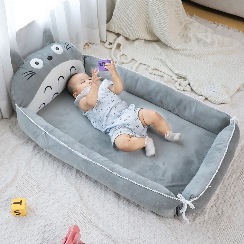 2025 New Crib Mid-Bed Baby Size Bionic Bb Bed Portable Foldableable Anti-Pressure Bed Kidsren's Bed