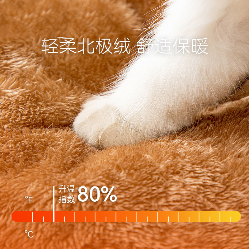 Gatos otoño y invierno casa de doble techo, perros calientes, perros lindos, dibujos animados desmontables y limpiables, cuatro estaciones de perros