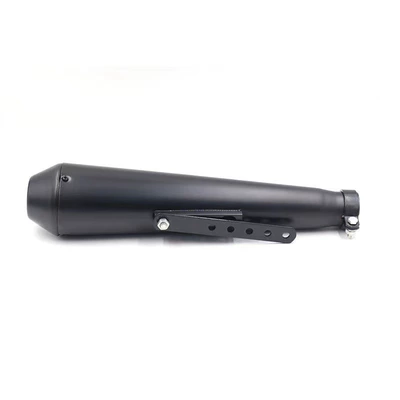 retro fish-head motorcycle exhaust — Exhaust pipe - model-d-is-painted-black