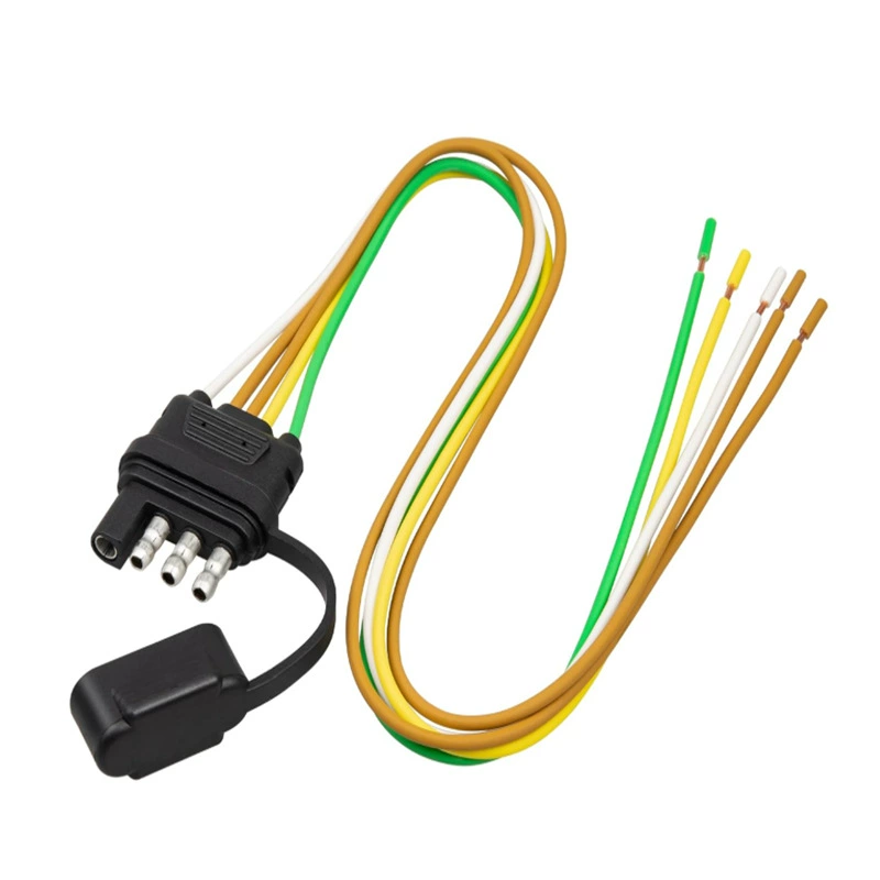 4-контактный 5-проводной жгут проводов для прицепа 22FT332g, боковой задний фонарь для прицепа, комплект фонарей для прицепа, 4-контактный плоский 5-проводной прицеп