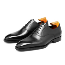 男士英伦风系带皮鞋新款手工真皮欧版商务正装牛津鞋经典通勤皮鞋