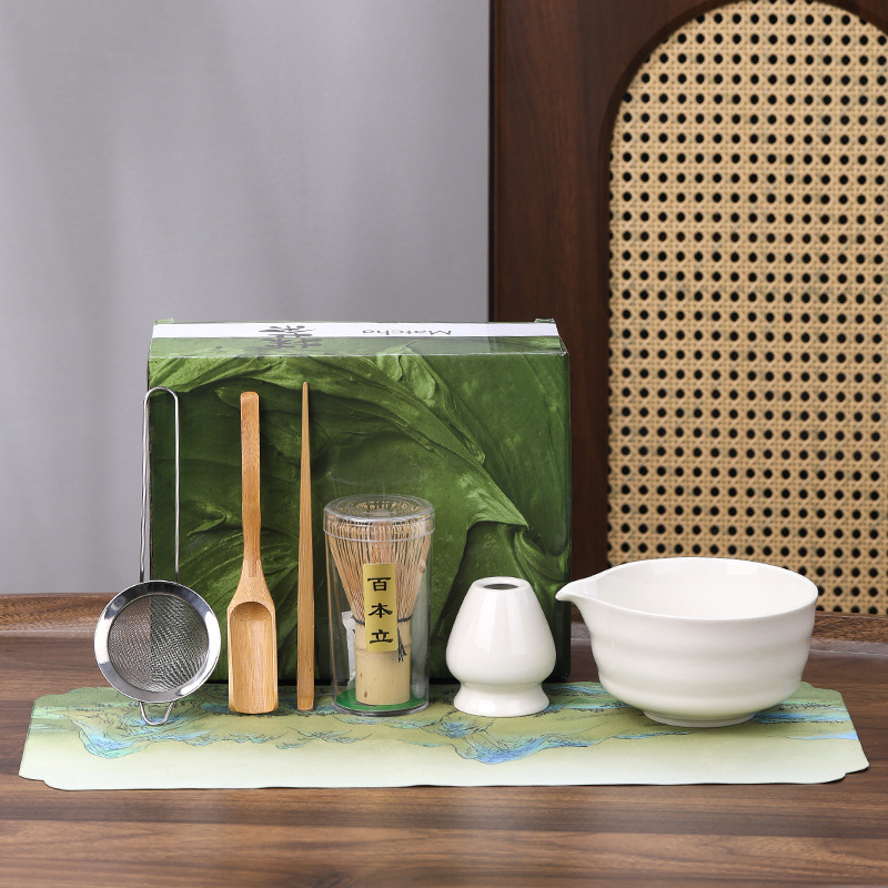 색상 상자에 흰색 7개 세트