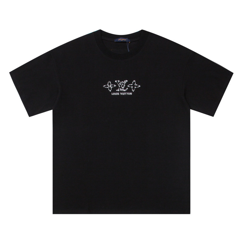 クロスボーダー トレンド ブランド 25ss270g ダブルヤーン 前後刺繍文字ロゴ メンズ おしゃれ 万能Tシャツ|undefined