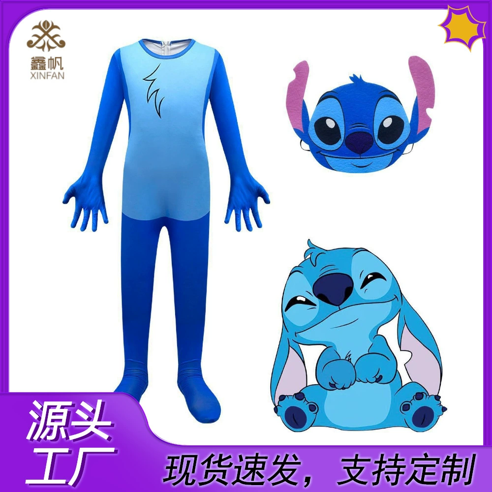 Новый Детский комбинезон для косплея, комбинезон для девочек с мультяшным принтом, цельная одежда для выступлений