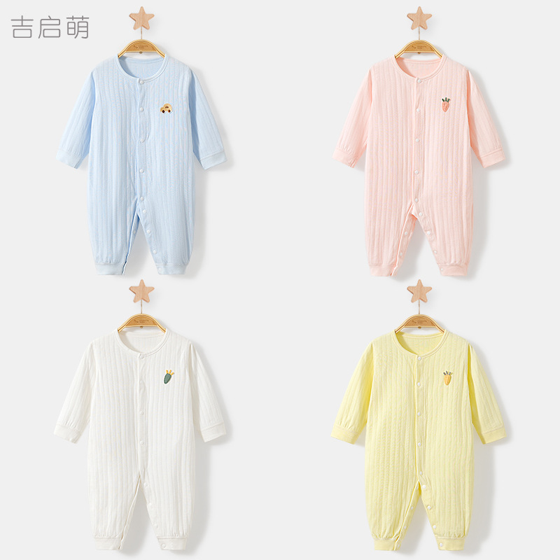 Primavera, otoño, verano, ropa de otoño delgada de algodón recién nacido para niños y niñas, ropa de bebé