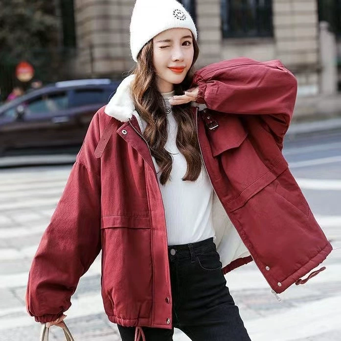 Short jacket kids, Korean style oversized, spring–autumn warm short coat for elementary students