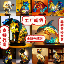 跨境Cat Lamp-Dachshund Lamp-Bigfoot Lamp树脂摆件雕像LED灯