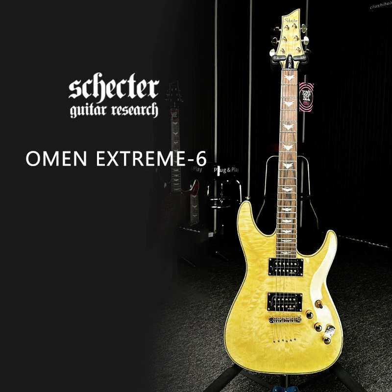 Scheat SCHECTER Indonesia's Omen Extreme-6/Elite-6/FR носит двойной трясущийся звук гитары