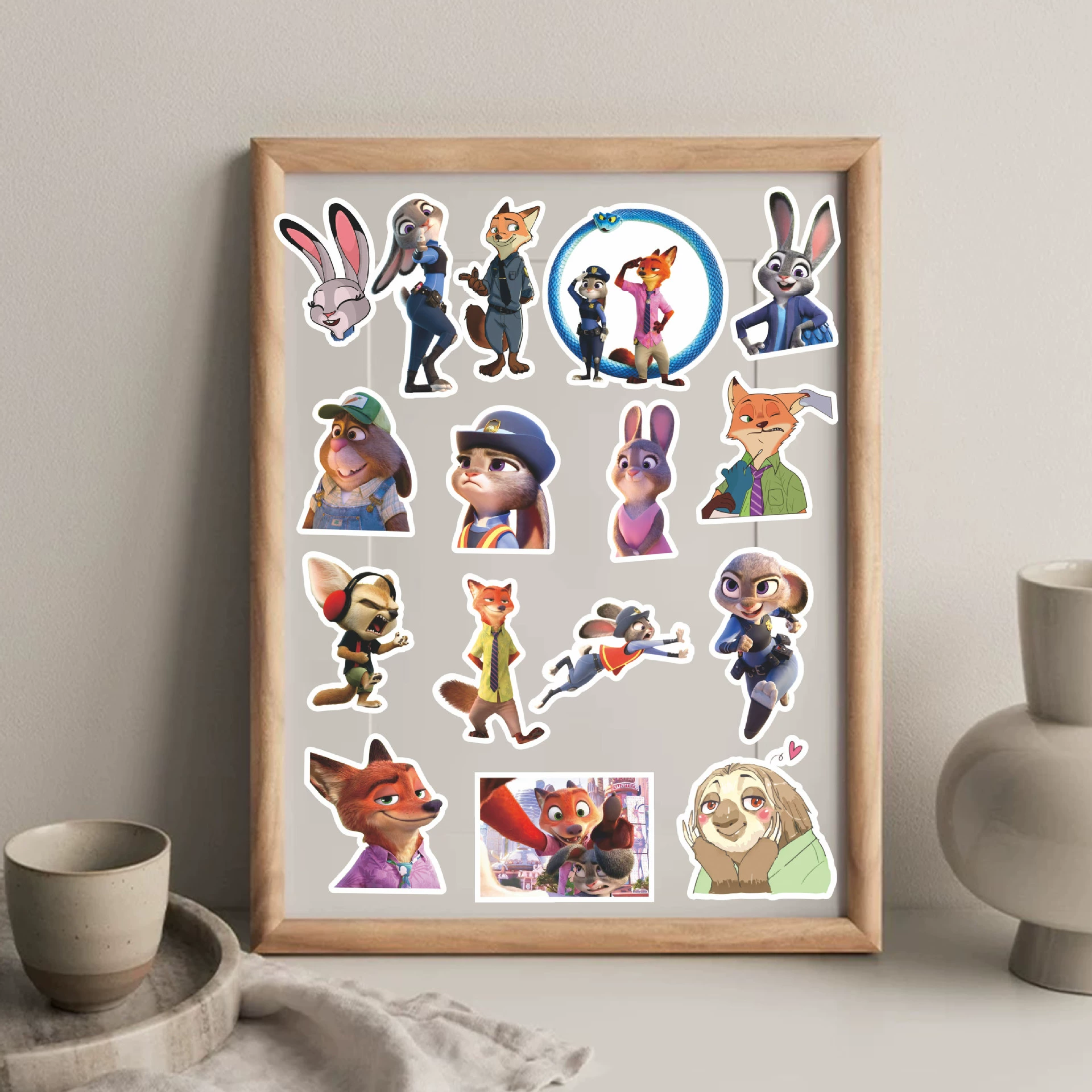 Zootopia 2 наклейки фильм кроссборд хит Ники Джуди мультфильм милый периферийный декор раскраска diy наклейки