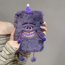 紫色小怪兽平板保护壳适用iPad Air2024/23/22版毛茸茸pro mini6