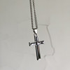 Retro necklace suitable for men and women hip-hop style, black pendant, jewelry, Japanese and Korean, punk style