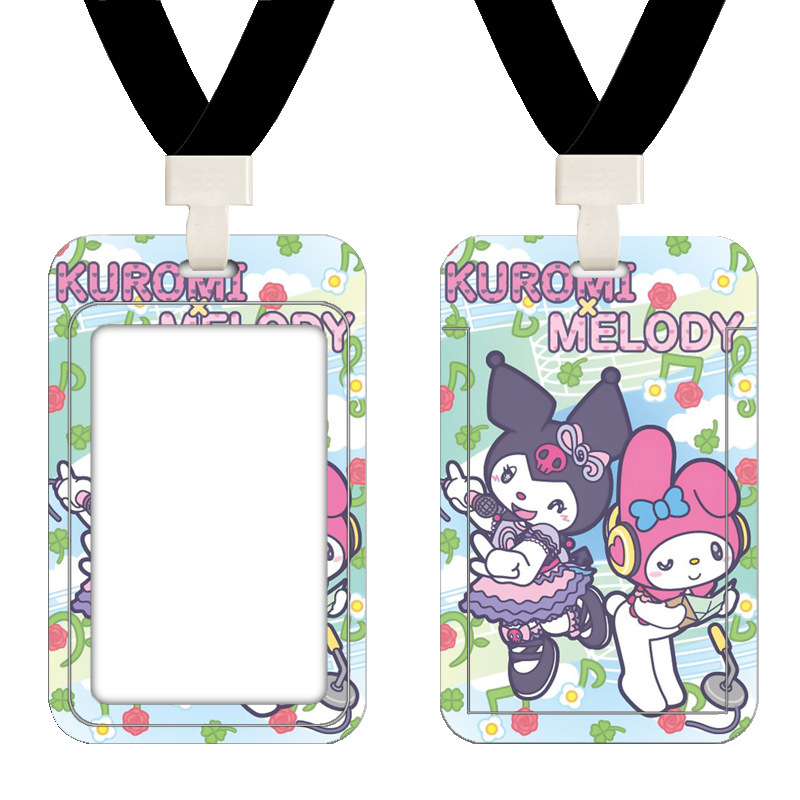 Cubierta de tarjeta de autobús de Kulomi Cartoon Cute Student Commute Tarjeta de control de acceso del campus Metro puerta de trabajo cubierta de tarjeta image 16