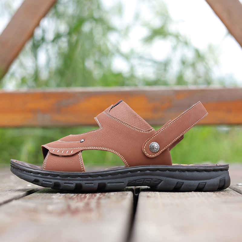 Comfortable Men's Beach Sandals Non-slip Casual Summer Footwear_voghion.com