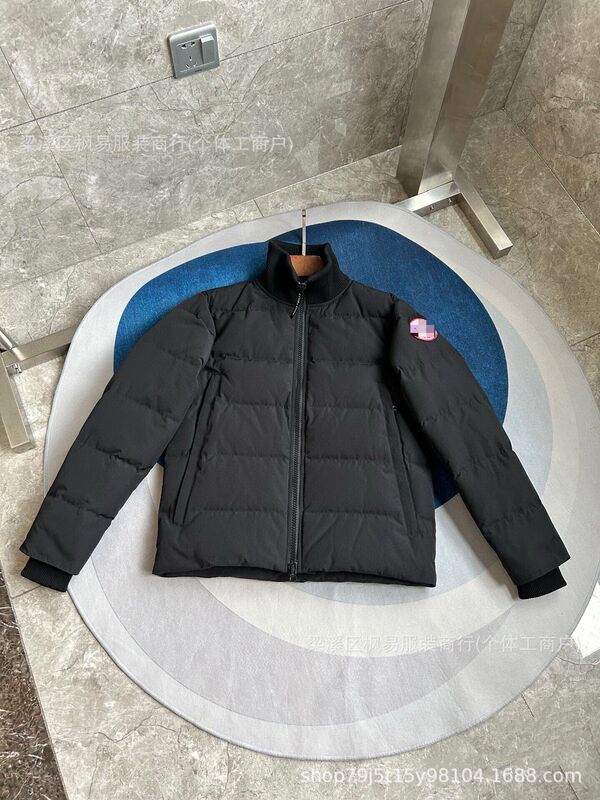 大鹅新款立领棉服男女同款纯色飞行夹克加拿大短款防风保暖外加厚|undefined