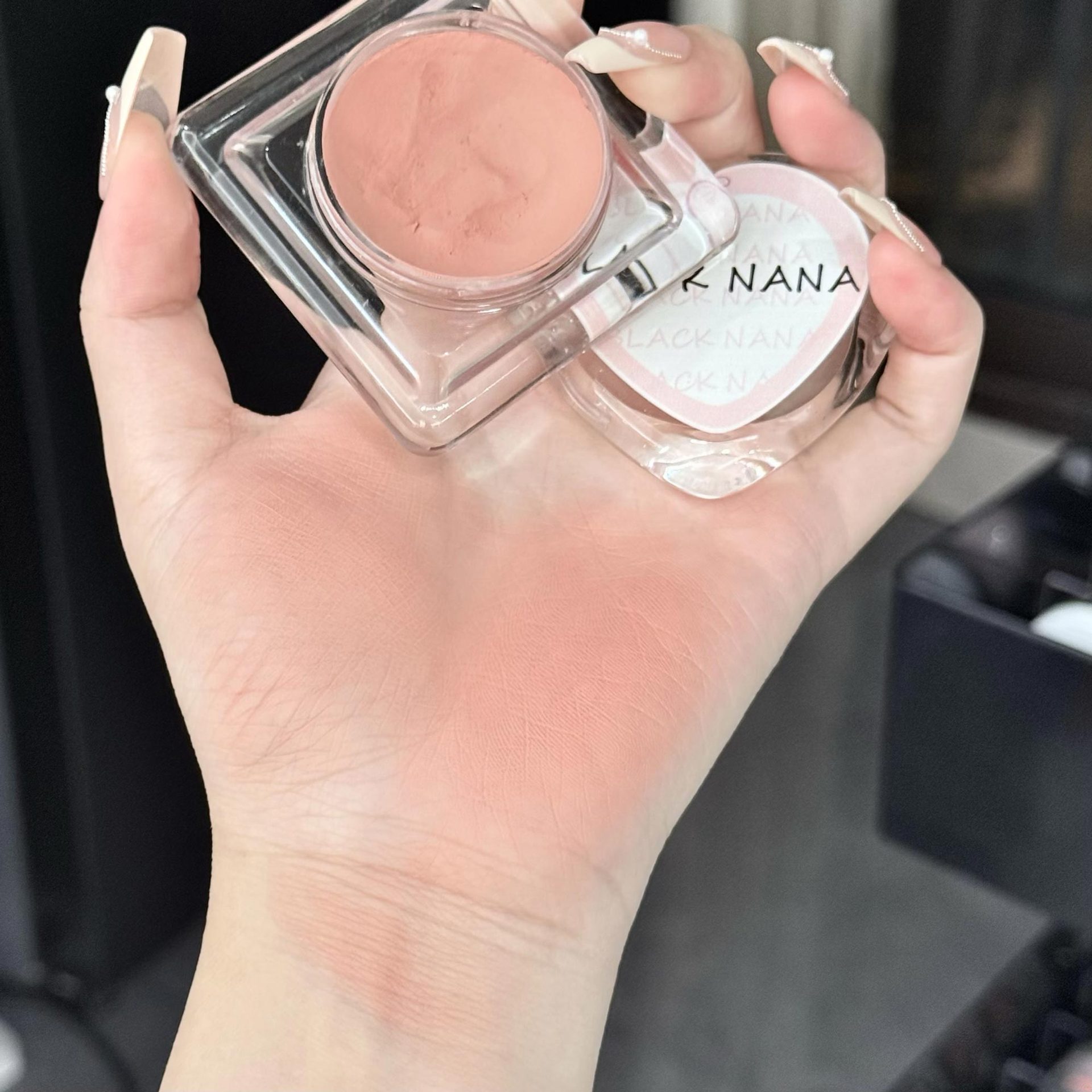 BLACK NANA Blush Low Saturation Strawberry Milk Color Melon Color Mashed Potato Eyeshadow Universal Blush Palette Wholesale undefined