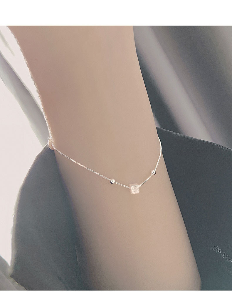 Sunburst Transfer Cube Bracelet For Women Minimalist Geometric_voghion.com