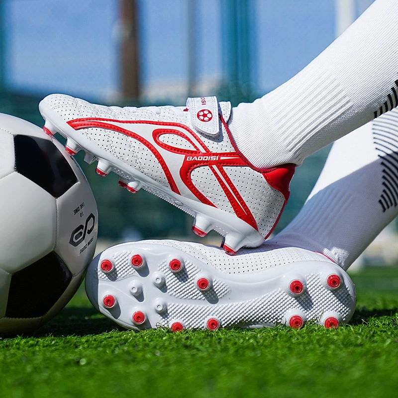 Трансграничная липучка детская футбольная обувь с длинными гвоздями