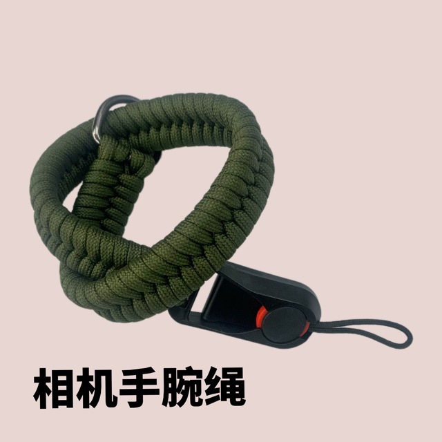 Amazon Camera Braided Handmade Wristband Safety Rope Quick Detachable Adjustable Wrist Lanyard Cross-border Velcro Strap