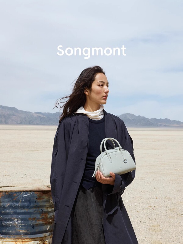 【ウェンチと同じスタイル】Songmont 山下裕松トレース ミニボウリングバッグ 通勤クロスボディボストンバッグ|undefined