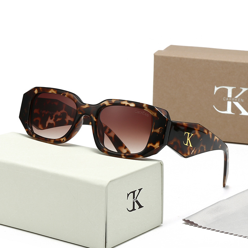 Brand Fashion Trend Small Frame Sunglasses Hot Retro Avant-garde Sunglasses Men's and Women's Korean Style Sun Glasses