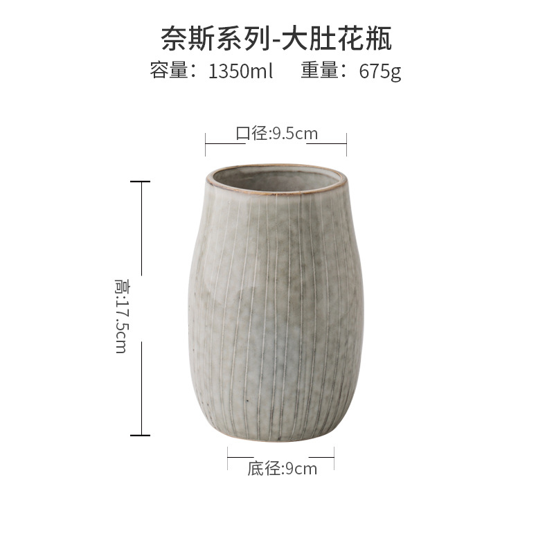 Colección Ness - jarrón de vientre grande