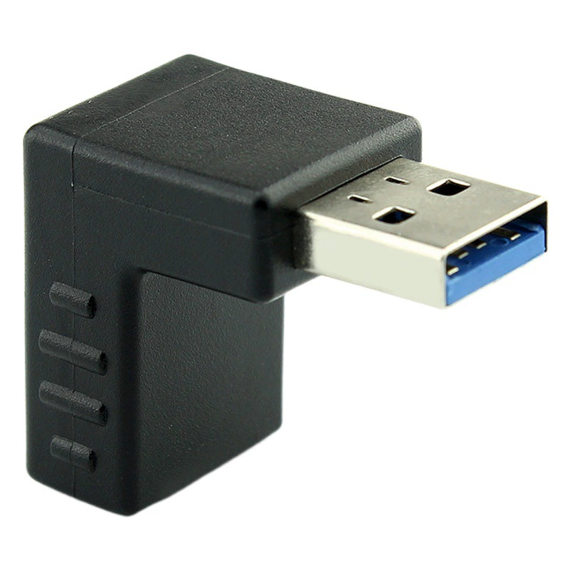 USB3.0 мужчина-женщина правый угол 90 градусов левый и правый поворотный адаптер USB3.0 мужчина-женщина 90 градусов колено адаптер